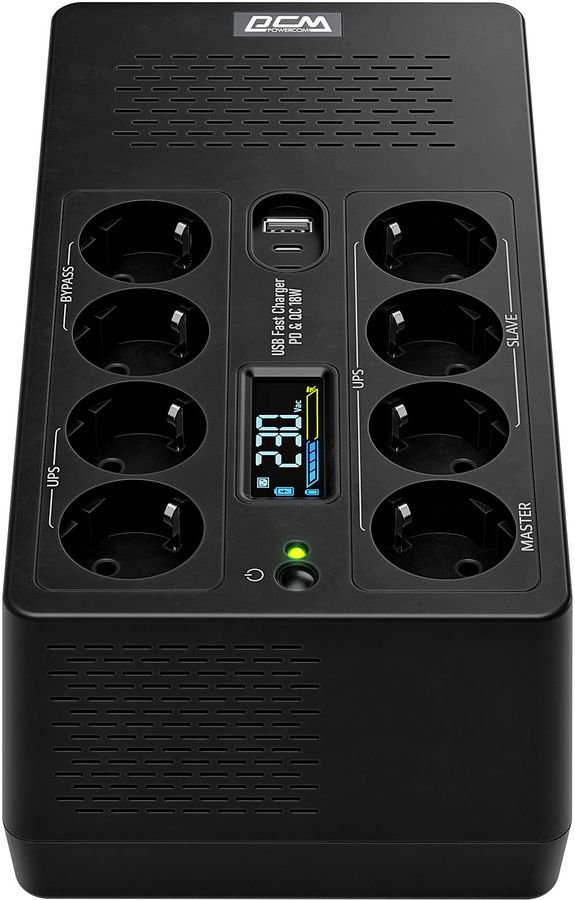Источник бесперебойного питания Powercom Fly FLY1050EU 630Вт 1050ВА черный