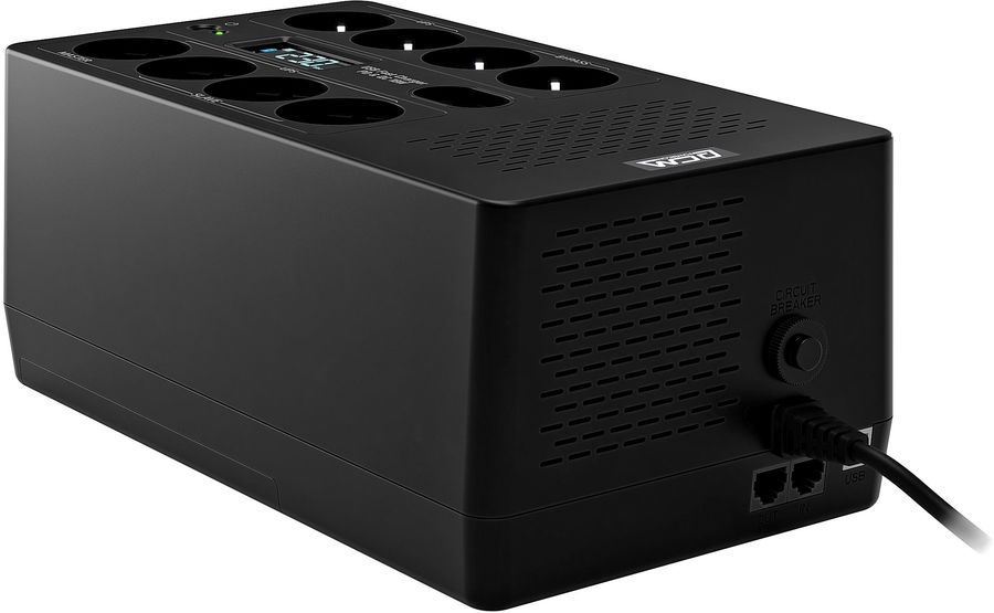Источник бесперебойного питания Powercom Fly FLY1050EU 630Вт 1050ВА черный