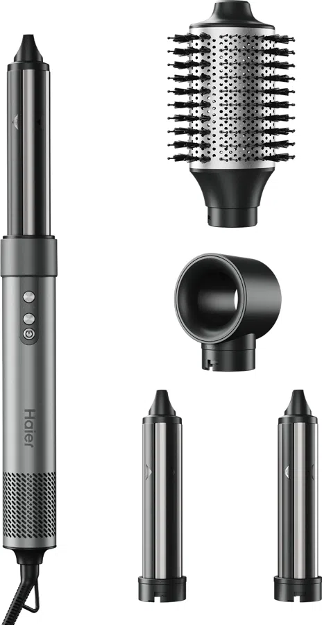 Мульти-Стайлер Haier HHS-602 1400Вт графитовый макс.темп.:90С покрытие:керамико-турмалиновое (FZ000VD00RU)