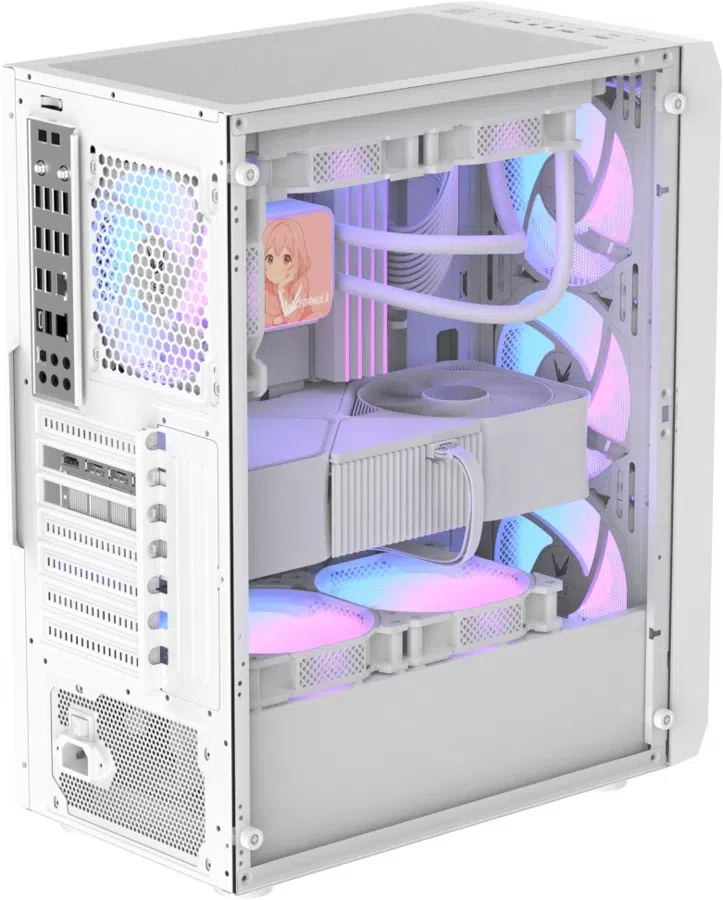 Корпус Formula Air Power G1 Plus белый без БП ATX 5x140mm 1xUSB2.0 1xUSB3.0 audio bott PSU