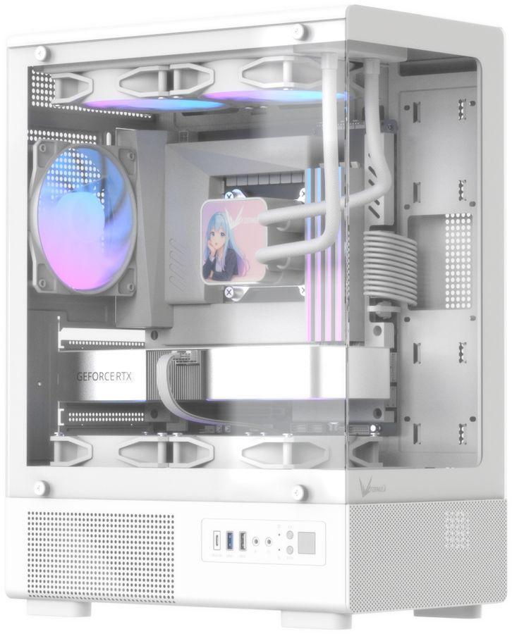 Корпус Formula Crystal Z1CM Plus AR v2 белый без БП mATX 2x120mm 1xUSB2.0 1xUSB3.0 audio bott PSU