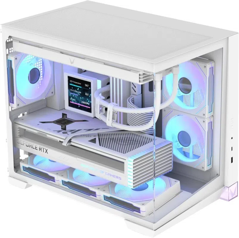 Корпус Formula Crystal Z4M белый без БП mATX 9x120mm 1xUSB3.0 audio bott PSU