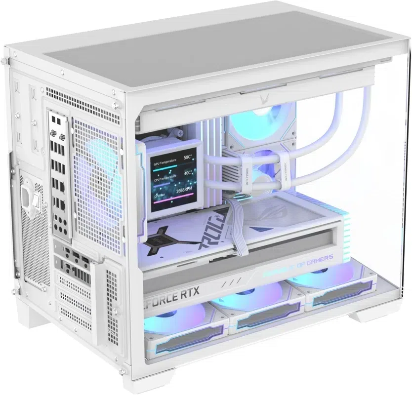 Корпус Formula Crystal Z4M белый без БП mATX 9x120mm 1xUSB3.0 audio bott PSU