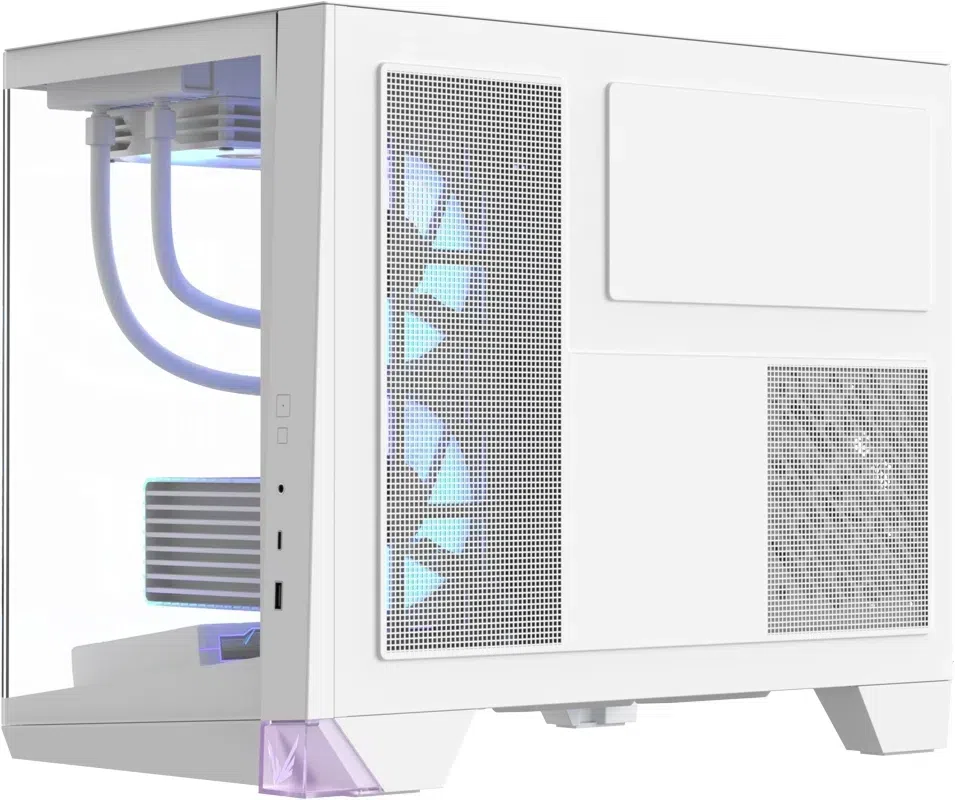 Корпус Formula Crystal Z4M белый без БП mATX 9x120mm 1xUSB3.0 audio bott PSU