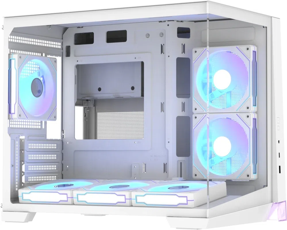 Корпус Formula Crystal Z4M белый без БП mATX 9x120mm 1xUSB3.0 audio bott PSU