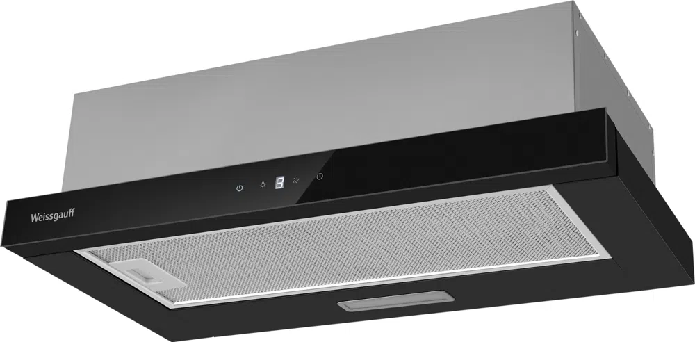 Вытяжка встраиваемая Weissgauff TEL 600 TC черный управление: сенсорное (1 мотор)