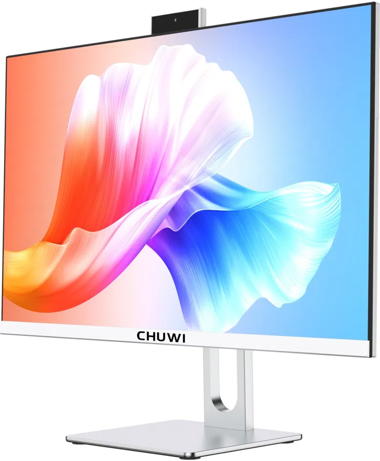 Моноблок Chuwi Unitech 24 23.8" Full HD i3 1220P (1.5) 16Gb SSD512Gb UHDG Windows 11 Pro GbitEth WiFi BT 90W клавиатура мышь Cam белый/серебристый 1920x1080