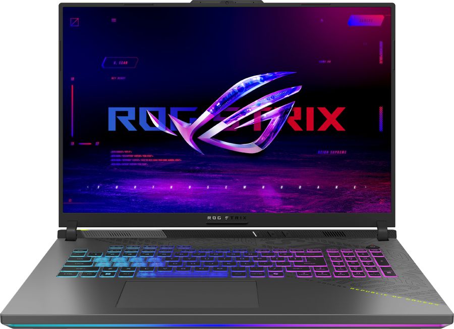 Ноутбук Asus ROG Strix G18 G814PM-S8117 Ryzen 9 8940HX 16Gb SSD512Gb NVIDIA GeForce RTX 5060 8Gb 18" IPS WUXGA (1920x1200) без ОС grey WiFi BT Cam (90NR0L29-M005X0)