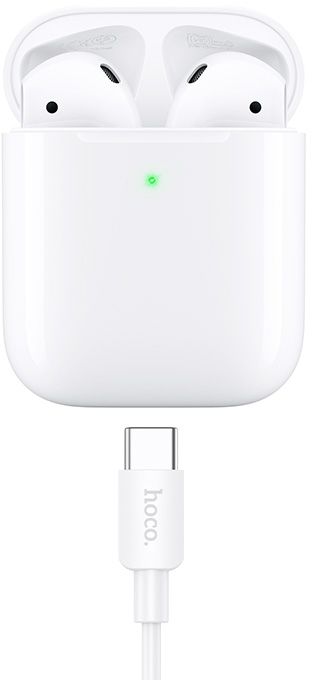 Гарнитура вкладыши Hoco EW91 белый беспроводные bluetooth в ушной раковине (47779)
