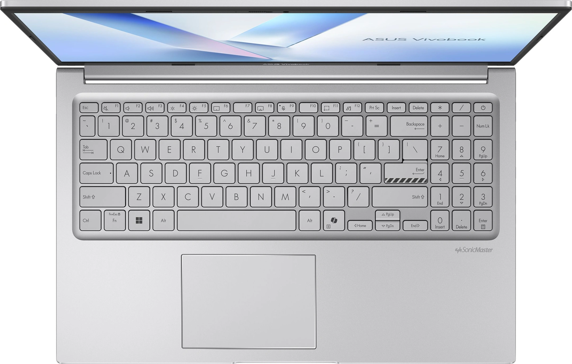 Ноутбук Asus Vivobook 15 X1504MA-BQ643 Core 3 310 16Gb SSD512Gb Intel Graphics 15.6" IPS FHD (1920x1080) без ОС silver WiFi BT Cam (90NB17I2-M01340)