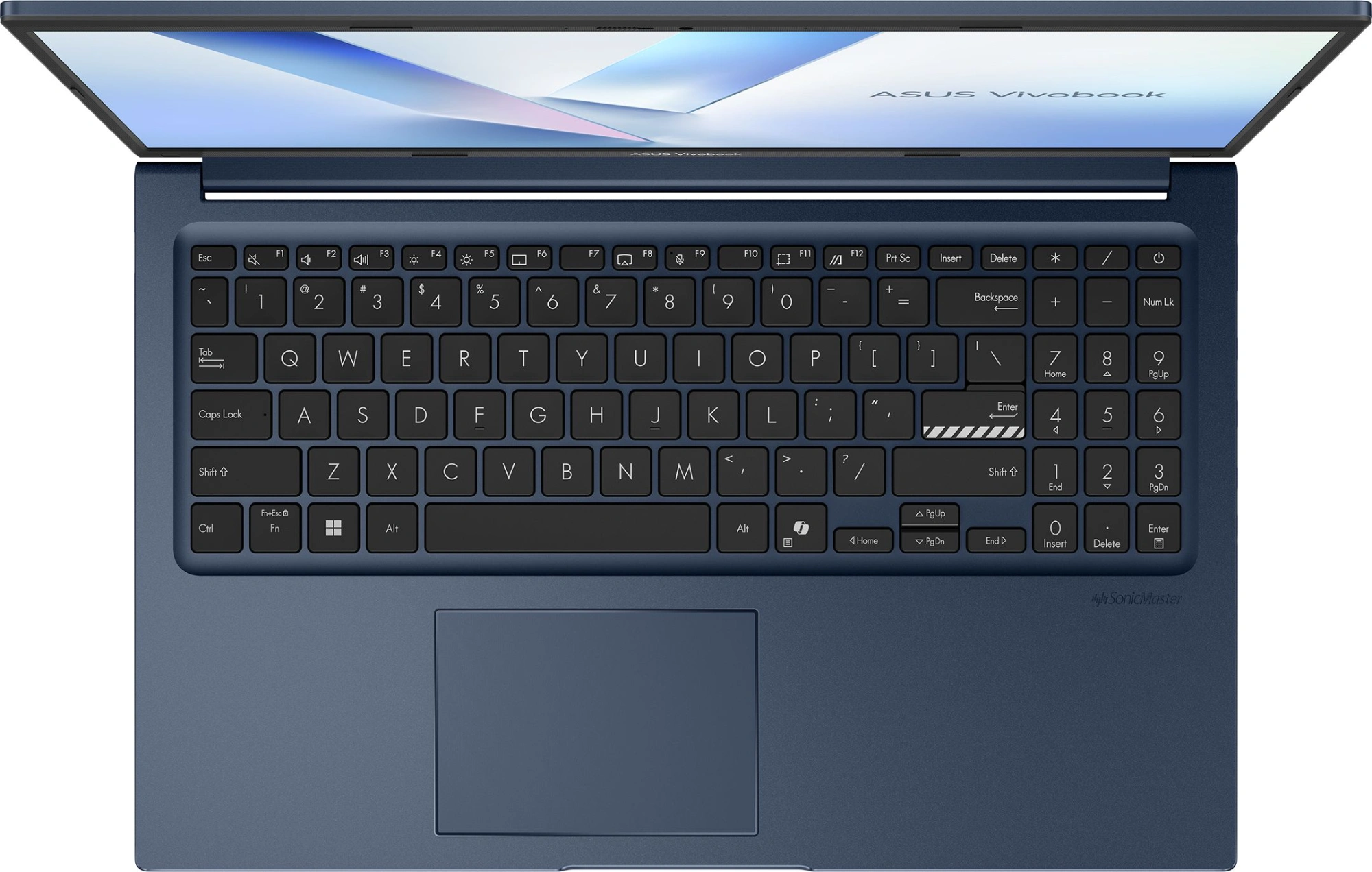 Ноутбук Asus Vivobook 15 X1504MA-BQ601 Core 3 310 8Gb SSD256Gb Intel Graphics 15.6" IPS FHD (1920x1080) без ОС blue WiFi BT Cam (90NB17I1-M01140)