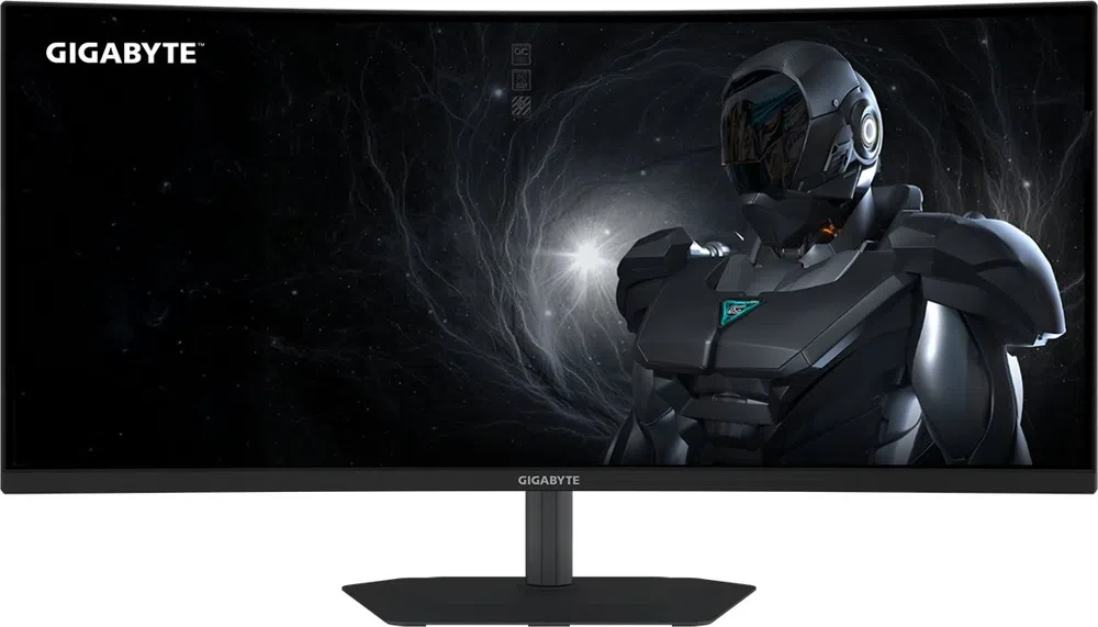 Монитор Gigabyte 34" G34WQC2 EK черный VA LED 21:9 HDMI M/M матовая HAS Piv 4000:1 450cd 178гр/178гр 3440x1440 200Hz FreeSync Premium DP WQ 7.36кг