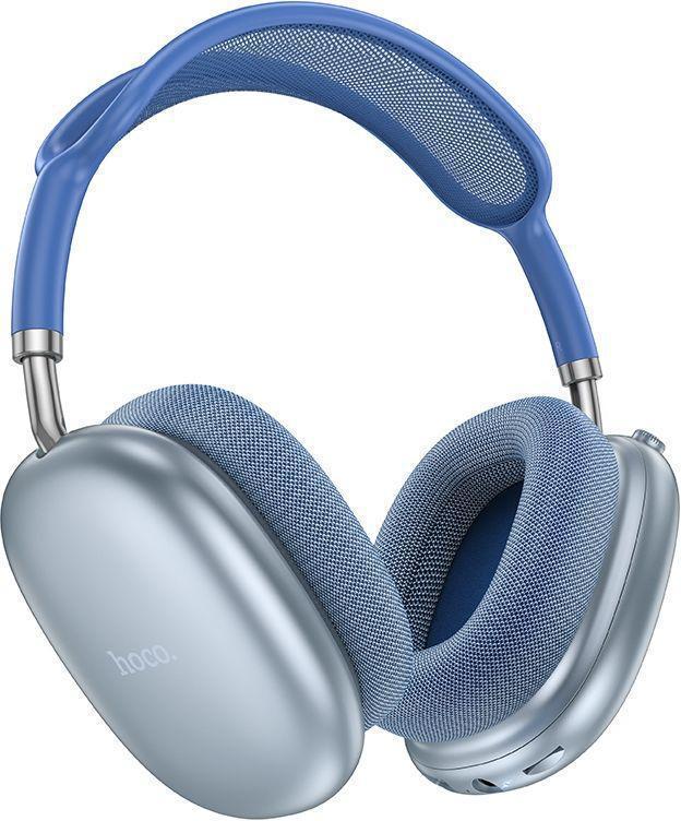 Гарнитура мониторные Hoco W55 1.2м синий беспроводные bluetooth оголовье (32690)
