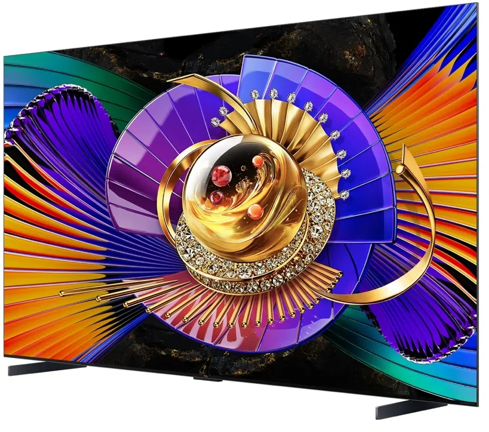 Телевизор QLED TCL 98" 98C7L SQD-Mini LED Frameless черный 4K Ultra HD 144Hz DVB-T DVB-T2 DVB-C DVB-S DVB-S2 USB WiFi Smart TV