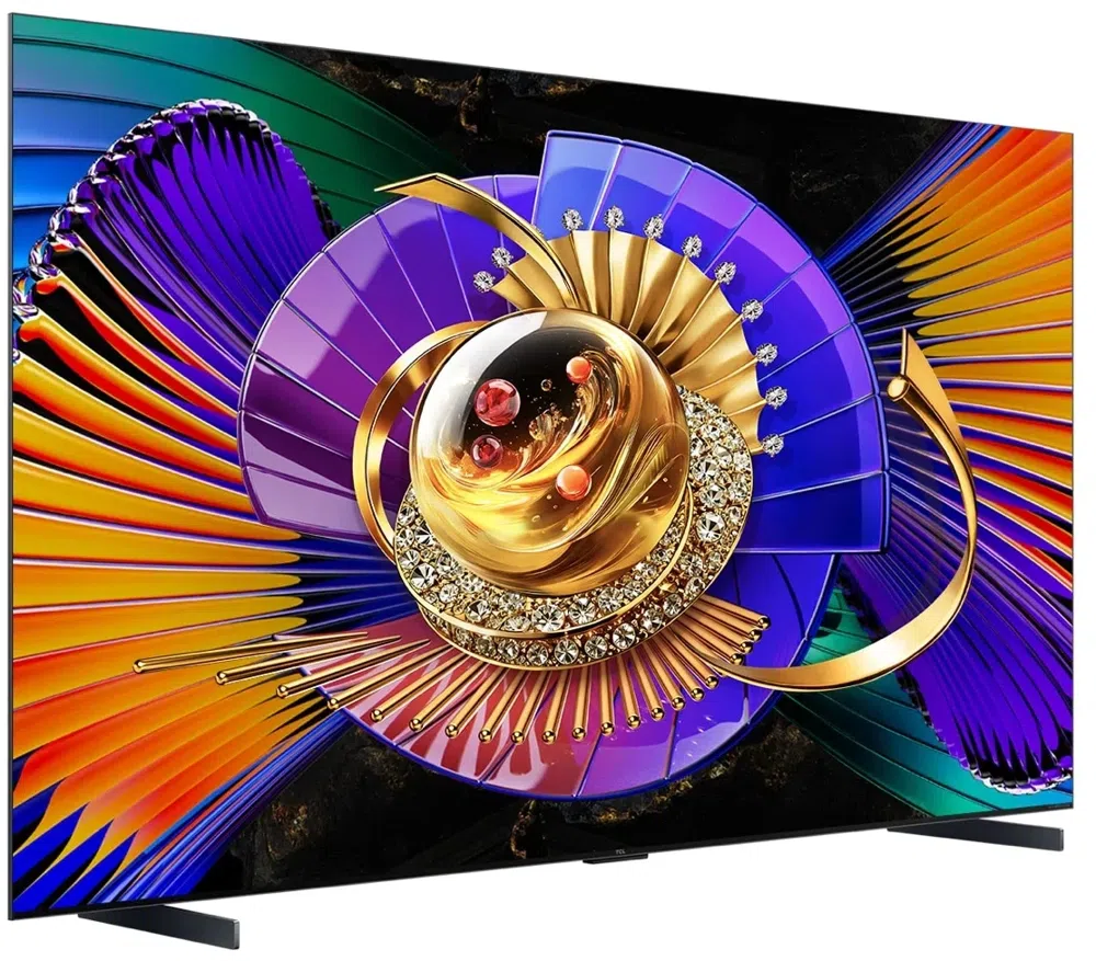 Телевизор QLED TCL 98" 98C7L SQD-Mini LED Frameless черный 4K Ultra HD 144Hz DVB-T DVB-T2 DVB-C DVB-S DVB-S2 USB WiFi Smart TV