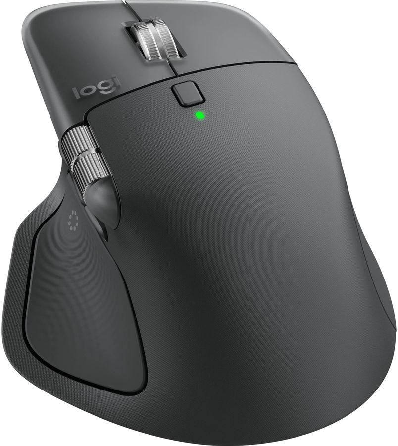 Мышь Logitech MX Master 4 графитовый оптическая 8000dpi беспров. BT/Radio USB для ноутбука 8but (910-007565)