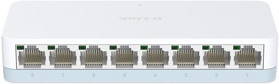 Коммутатор D-Link DES-1008C/C1A (L2) 8x100Мбит/с неуправляемый