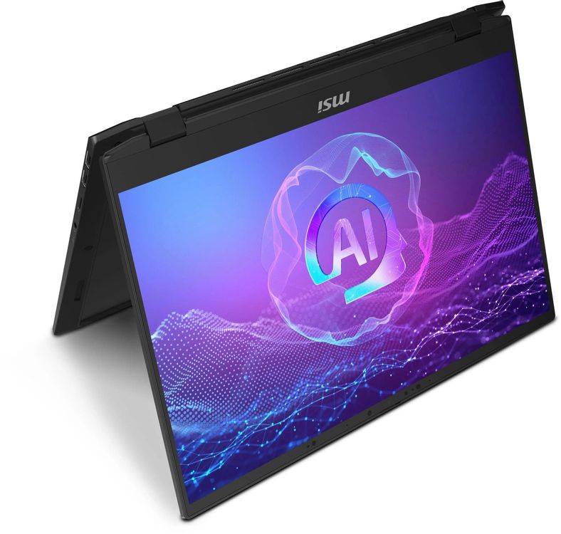 Ноутбук MSI Summit 16 AI Evo A2HMTG-057RU Core Ultra 7 255H 16Gb SSD1Tb Intel Arc 16" IPS Touch QHD+ (2560x1600) Windows 11 black WiFi BT Cam (9S7-159531-057)