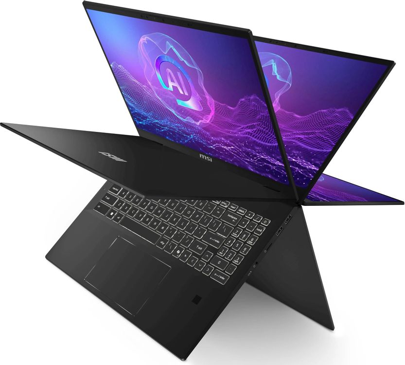 Ноутбук MSI Summit 16 AI Evo A2HMTG-057RU Core Ultra 7 255H 16Gb SSD1Tb Intel Arc 16" IPS Touch QHD+ (2560x1600) Windows 11 black WiFi BT Cam (9S7-159531-057)