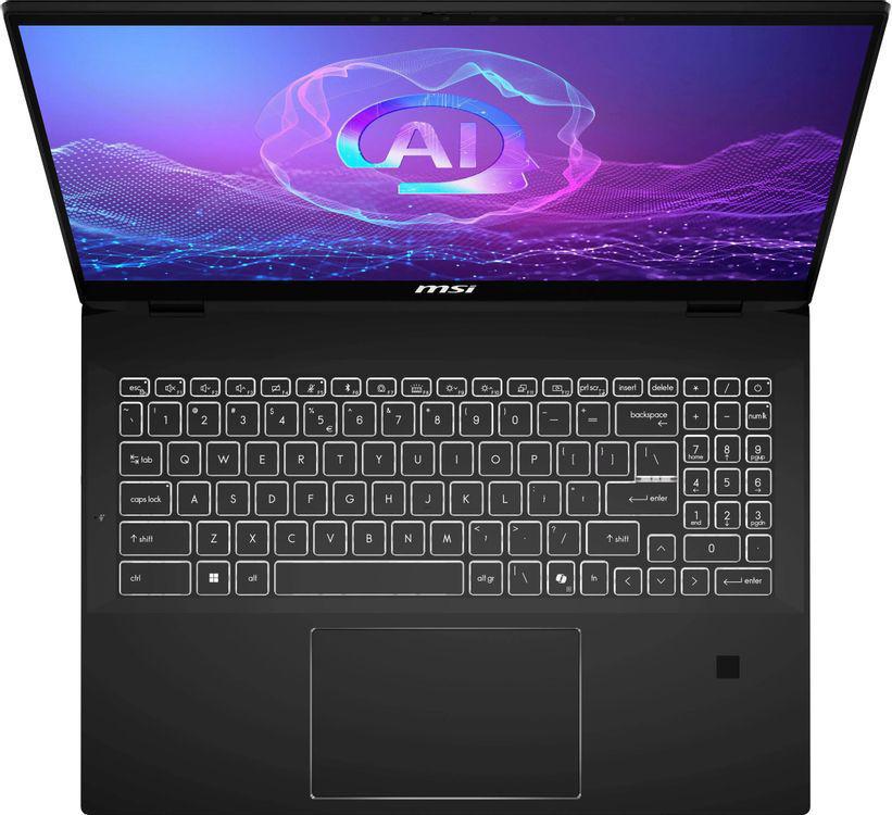 Ноутбук MSI Summit 16 AI Evo A2HMTG-057RU Core Ultra 7 255H 16Gb SSD1Tb Intel Arc 16" IPS Touch QHD+ (2560x1600) Windows 11 black WiFi BT Cam (9S7-159531-057)