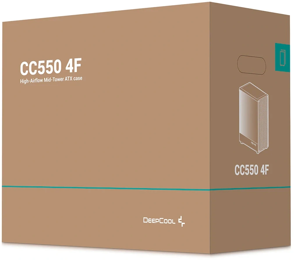 Корпус Deepcool CC550 4F черный без БП ATX 4x120mm 5x140mm 1xUSB2.0 1xUSB3.0 audio bott PSU