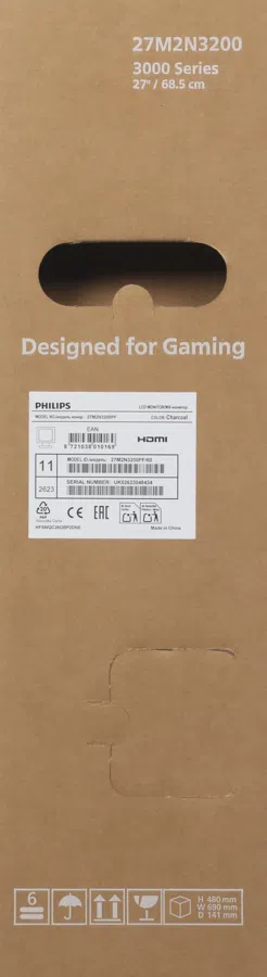 Монитор Philips 27" Evnia Gaming 27M2N3200PF черный IPS LED 16:9 HDMI матовая 1000:1 300cd 178гр/178гр 1920x1080 260Hz DP FHD 3.85кг