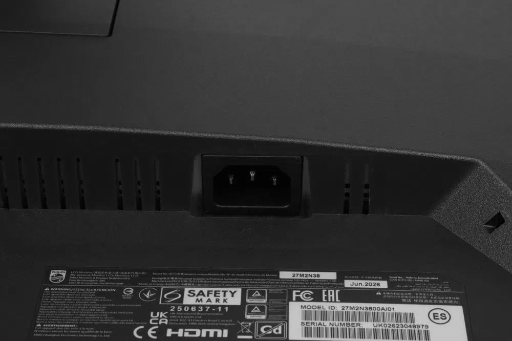 Монитор Philips 27" Evnia Gaming 27M2N3800A черный IPS LED 16:9 HDMI M/M матовая HAS Piv 1000:1 450cd 178гр/178гр 3840x2160 160Hz G-Sync DP 4K 5.82кг