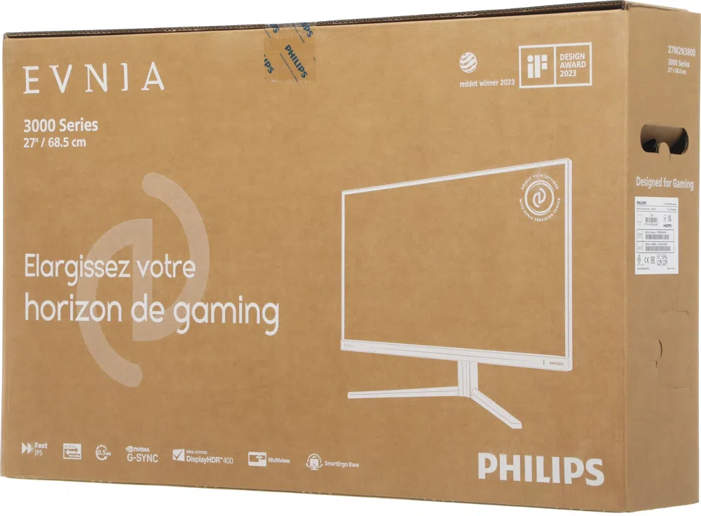 Монитор Philips 27" Evnia Gaming 27M2N3800A черный IPS LED 16:9 HDMI M/M матовая HAS Piv 1000:1 450cd 178гр/178гр 3840x2160 160Hz G-Sync DP 4K 5.82кг