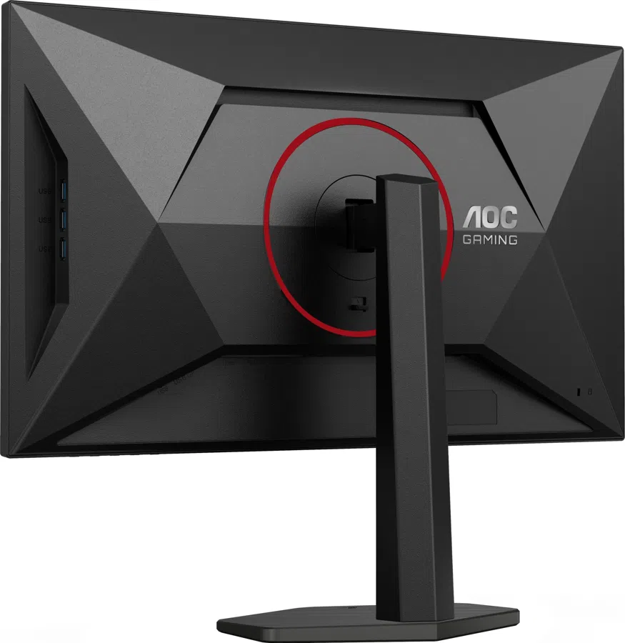 Монитор AOC 27" U27G4R черный/красный IPS LED 16:9 HDMI матовая HAS Piv 400cd 178гр/178гр 3840x2160 160Hz G-Sync DP 4K USB 6.35кг