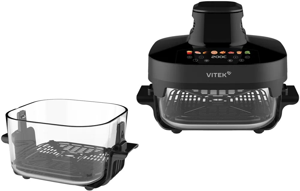 Аэрогриль Vitek VT-AF8800 6л 1500Вт черный
