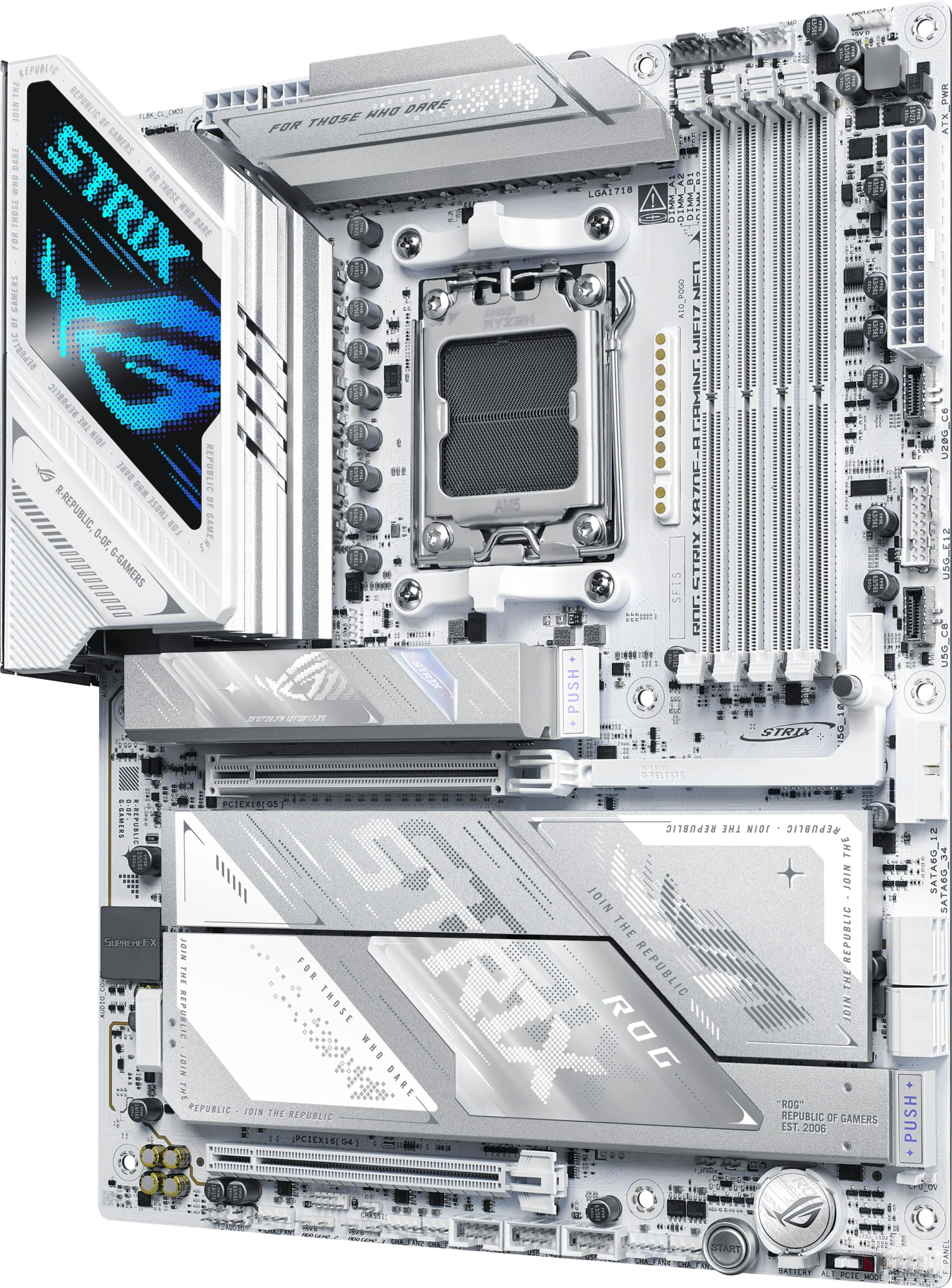 Материнская плата Asus ROG STRIX X870E-A GAMING WIFI7 NEO Socket AM5 AMD X870 4xDDR5 ATX AC`97 8ch(7.1) 5Gigabit RAID+HDMI