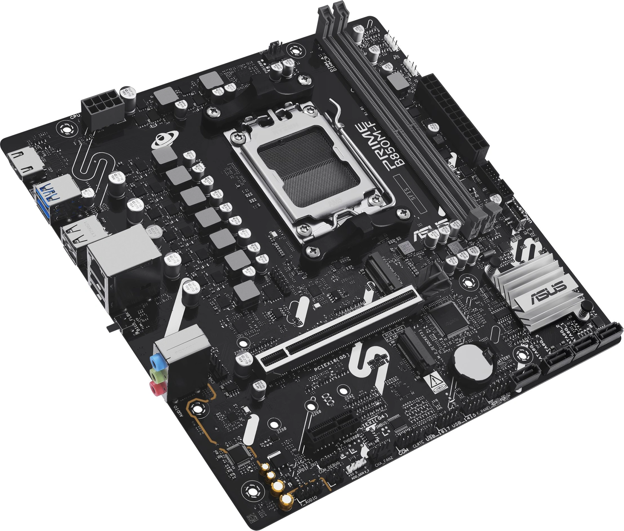 Материнская плата Asus PRIME B850M-F Socket AM5 AMD B850 2xDDR5 mATX AC`97 8ch(7.1) GbLAN RAID+VGA+HDMI