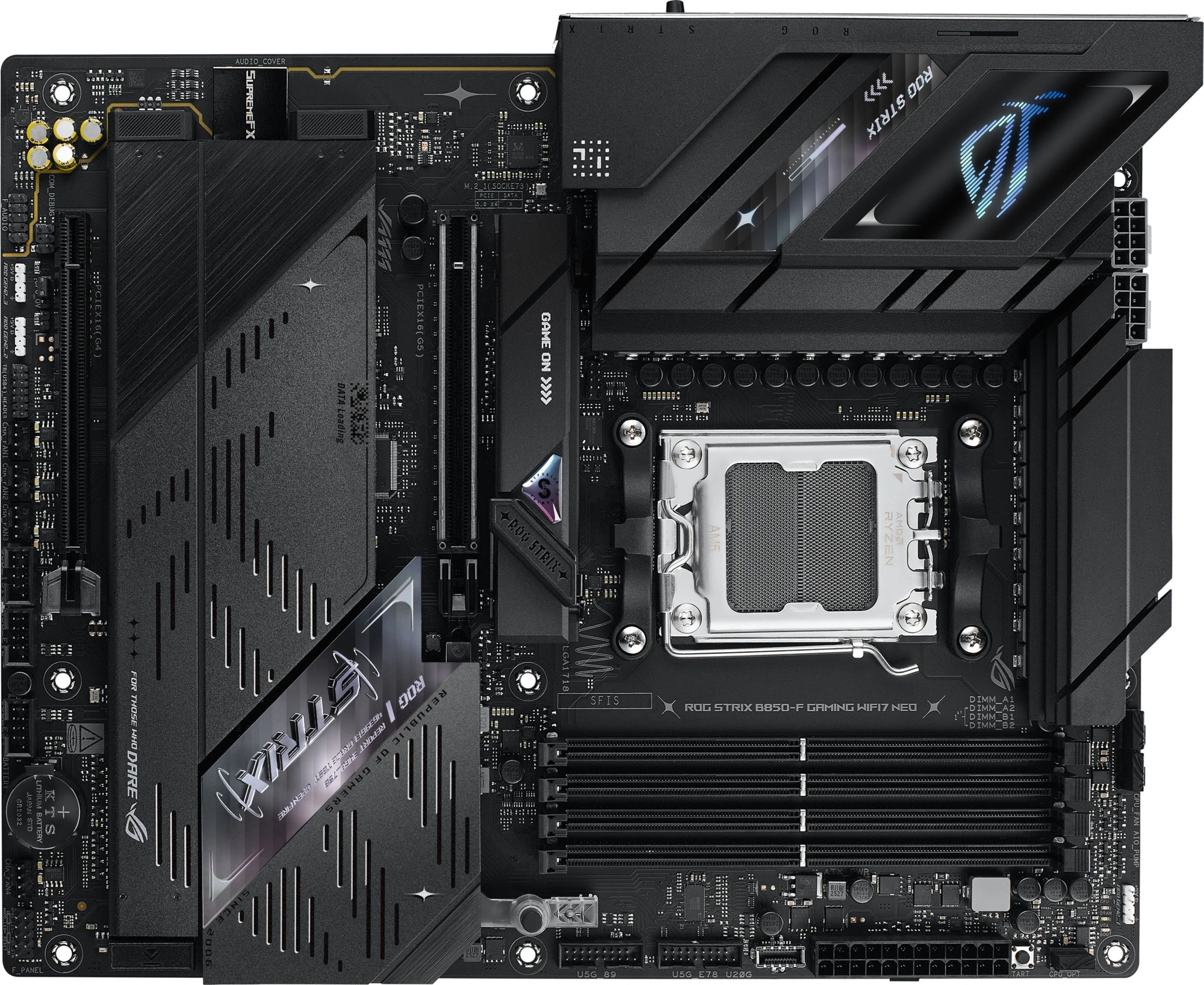 Материнская плата Asus ROG Strix B850-F GAMING WIFI7 NEO Socket AM5 AMD B850 4xDDR5 ATX AC`97 8ch(7.1) 5Gigabit RAID+HDMI
