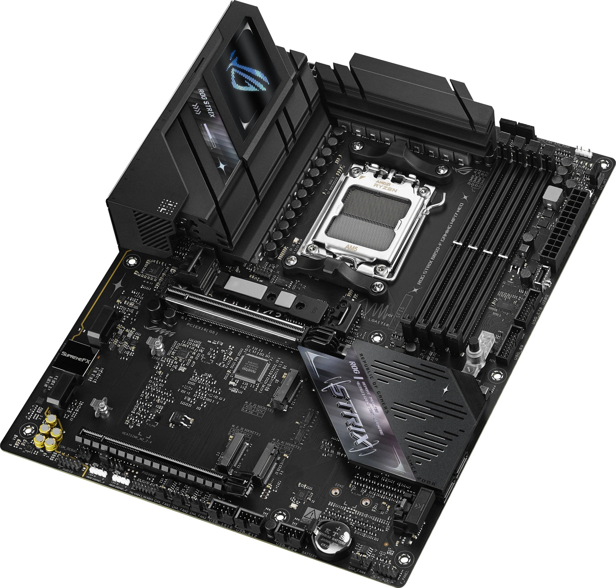 Материнская плата Asus ROG Strix B850-F GAMING WIFI7 NEO Socket AM5 AMD B850 4xDDR5 ATX AC`97 8ch(7.1) 5Gigabit RAID+HDMI