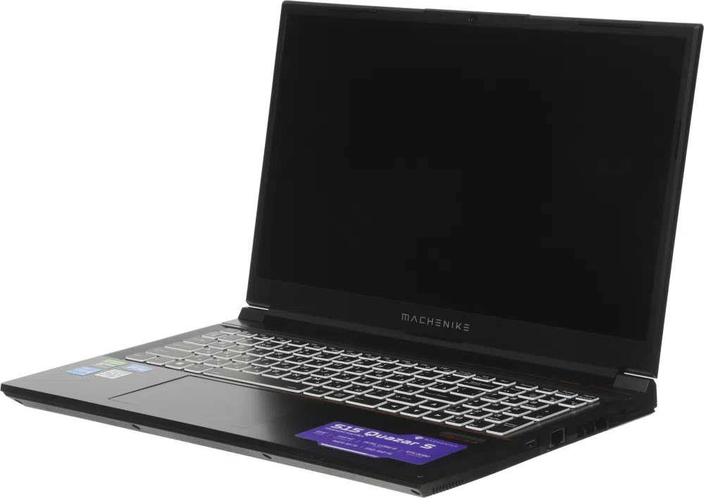 Ноутбук Machenike S15 Quazar S Core i5 12450H 16Gb SSD512Gb NVIDIA GeForce RTX 3050 4Gb 15.6" IPS FHD (1920x1080) без ОС black WiFi BT Cam 2668mAh (JJ00GB00JRU)