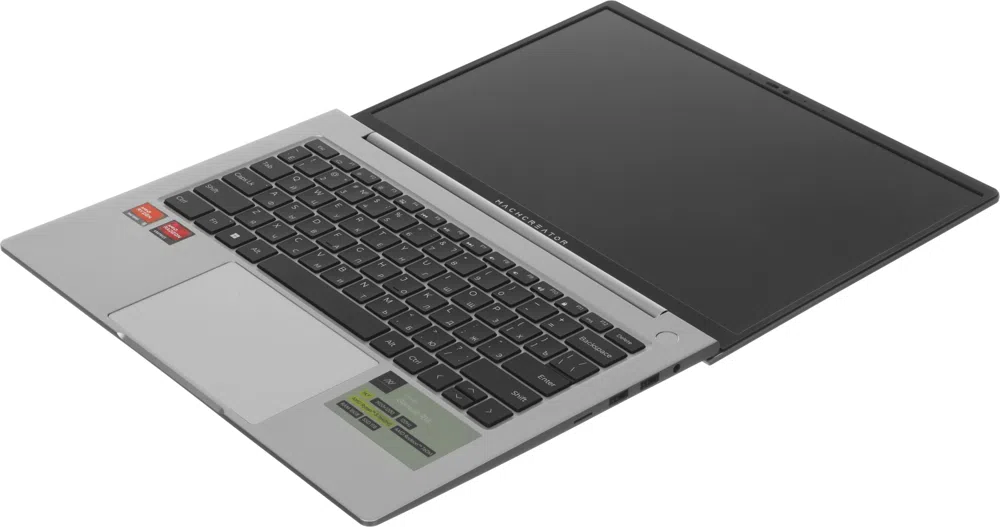 Ноутбук Machcreator Genesis R14 Ryzen 5 7640HS 16Gb SSD1Tb AMD Radeon 760M 14.1" IPS FHD (1920x1200) без ОС silver WiFi BT Cam 6550mAh (JJ00GW00GRU)