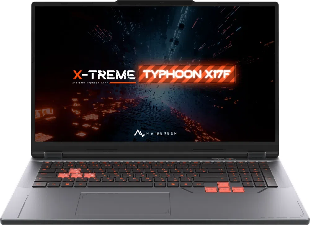 Ноутбук Maibenben X17F-R77435 Ryzen 7 7445HS 16Gb SSD1Tb NVIDIA GeForce RTX 3050 4Gb 17.3" IPS FHD (1920x1080) Linux grey WiFi BT Cam 5200mAh (X17F-R774350G34LG4E10)