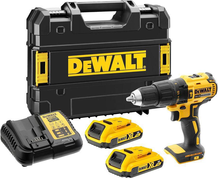 Дрель-шуруповерт DeWalt DCD778D2T-QW 340Вт аккум. патрон:быстрозажимной (кейс в комплекте)