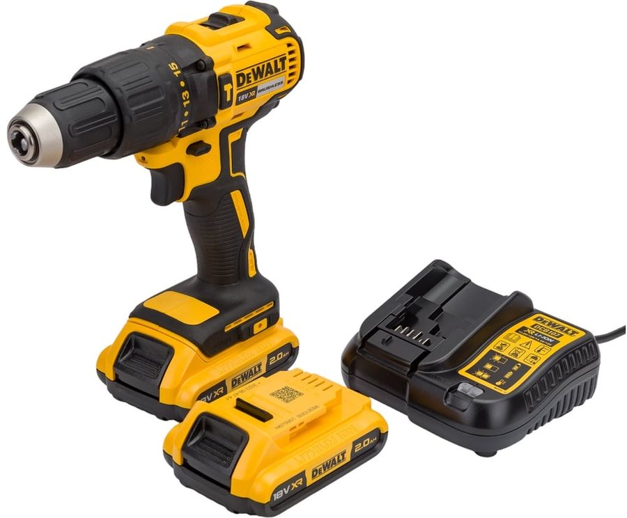 Дрель-шуруповерт DeWalt DCD778D2T-QW 340Вт аккум. патрон:быстрозажимной (кейс в комплекте)