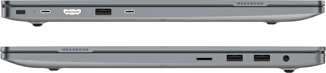 Ноутбук Tecno MegaBook T16RA Core i5 13420H 16Gb SSD1Tb Intel UHD Graphics 16" IPS FHD+ (1920x1200) Windows 11 Home 64 grey WiFi BT Cam 6510mAh (71005000729)