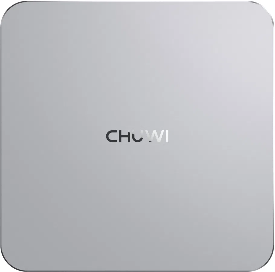 ПК Мини Chuwi AuBox Ryzen 7 8745HS (3.8) 780M без ОС 2x2.5GbitEth WiFi BT 120W серебристый/черный