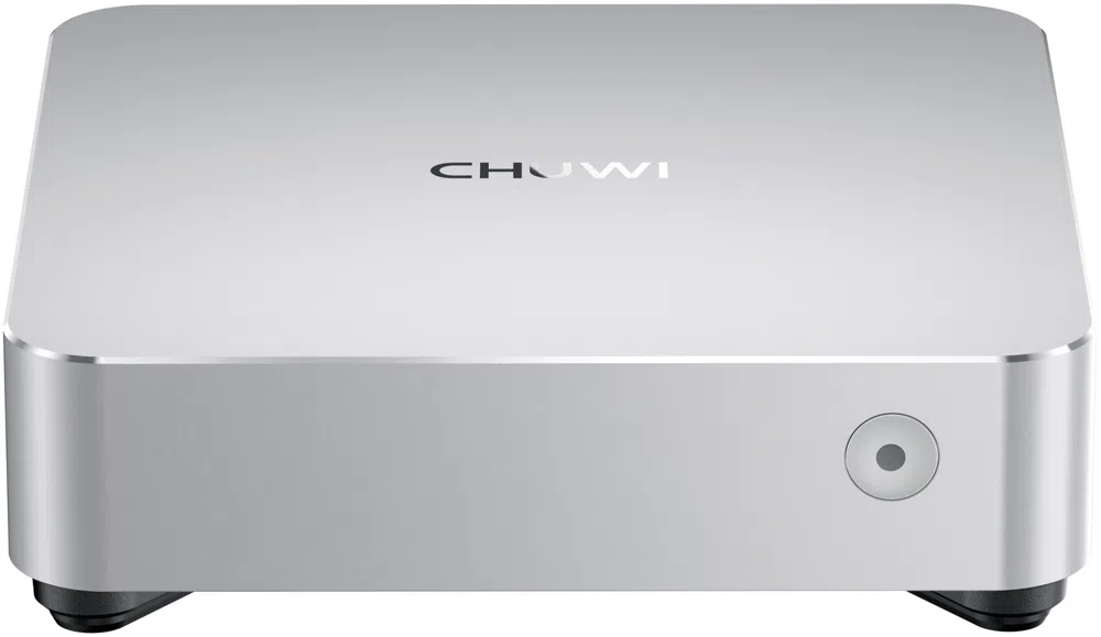 ПК Мини Chuwi AuBox Ryzen 7 8745HS (3.8) 780M без ОС 2x2.5GbitEth WiFi BT 120W серебристый/черный