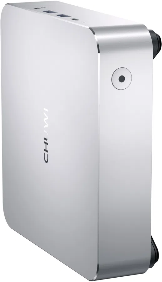 ПК Мини Chuwi AuBox Ryzen 7 8745HS (3.8) 780M без ОС 2x2.5GbitEth WiFi BT 120W серебристый/черный