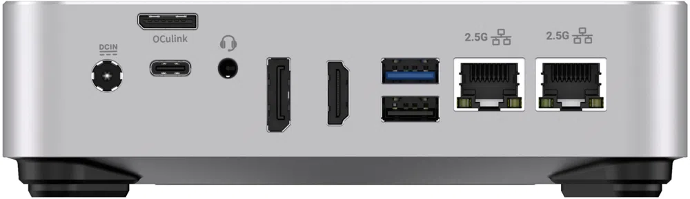 ПК Мини Chuwi AuBox Ryzen 7 8745HS (3.8) 780M без ОС 2x2.5GbitEth WiFi BT 120W серебристый/черный