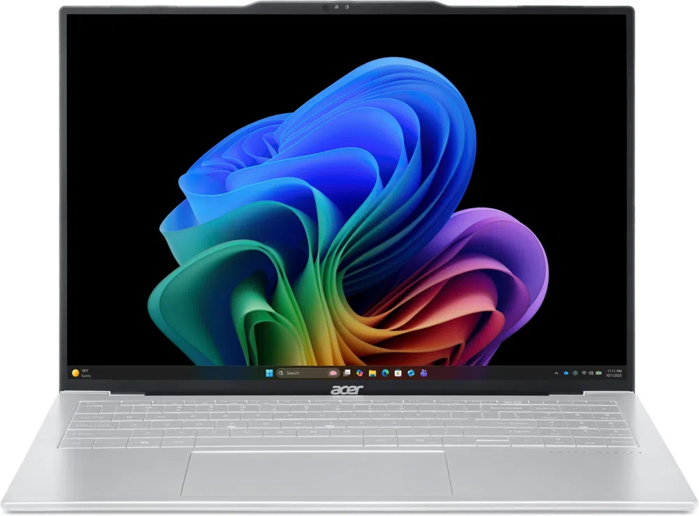 Ноутбук Acer Swift Air 16 SFA16-61M-R88D Ryzen AI 7 345 16Gb SSD512Gb AMD Radeon 840M 16" OLED WUXGA (1920x1200) без ОС silver WiFi BT Cam (NX.DJACD.002)