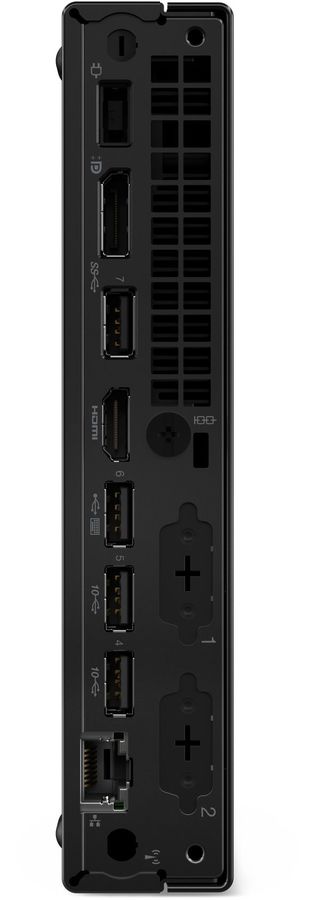 Неттоп Lenovo ThinkCentre Tiny M70q-5 slim i7 14700T (1.3) 16Gb SSD512Gb UHDG 770 Windows 11 Pro 64 GbitEth WiFi BT 135W kb мышь клавиатура черный (12TDS1WR00)