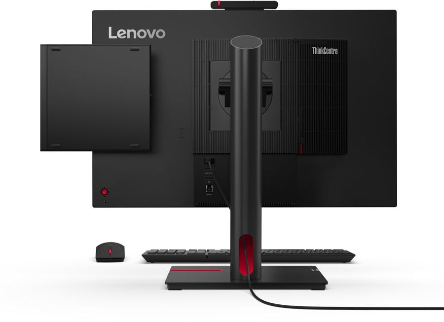 Неттоп Lenovo ThinkCentre Tiny M70q-5 slim i7 14700T (1.3) 16Gb SSD512Gb UHDG 770 Windows 11 Pro 64 GbitEth WiFi BT 135W kb мышь клавиатура черный (12TDS1WR00)