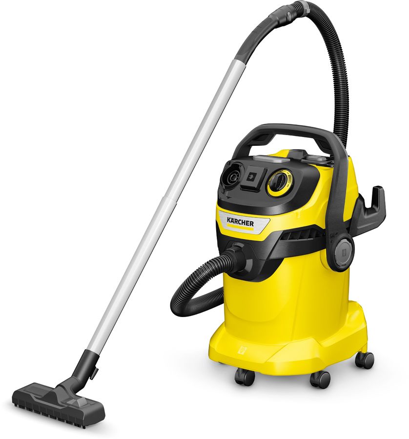 Строительный пылесос Karcher WD 6 P V-25/8/22/T 1300Вт (уборка: сухая/сбор воды/выдув) желтый