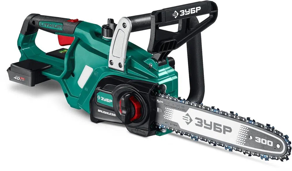 Цепная пила Зубр ПЦБ-4030 аккум. 1100Вт дл.шины:12" (30cm)