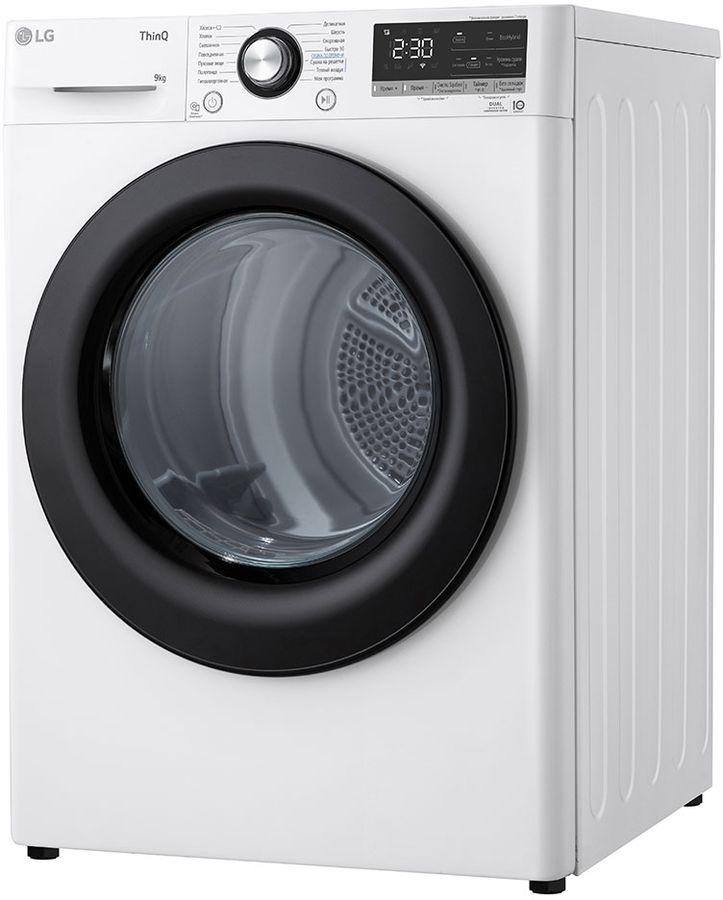 Сушильная машина LG DC90V3V6W.ABWPCOM кл.энер.:A++ макс.загр.:9кг белый